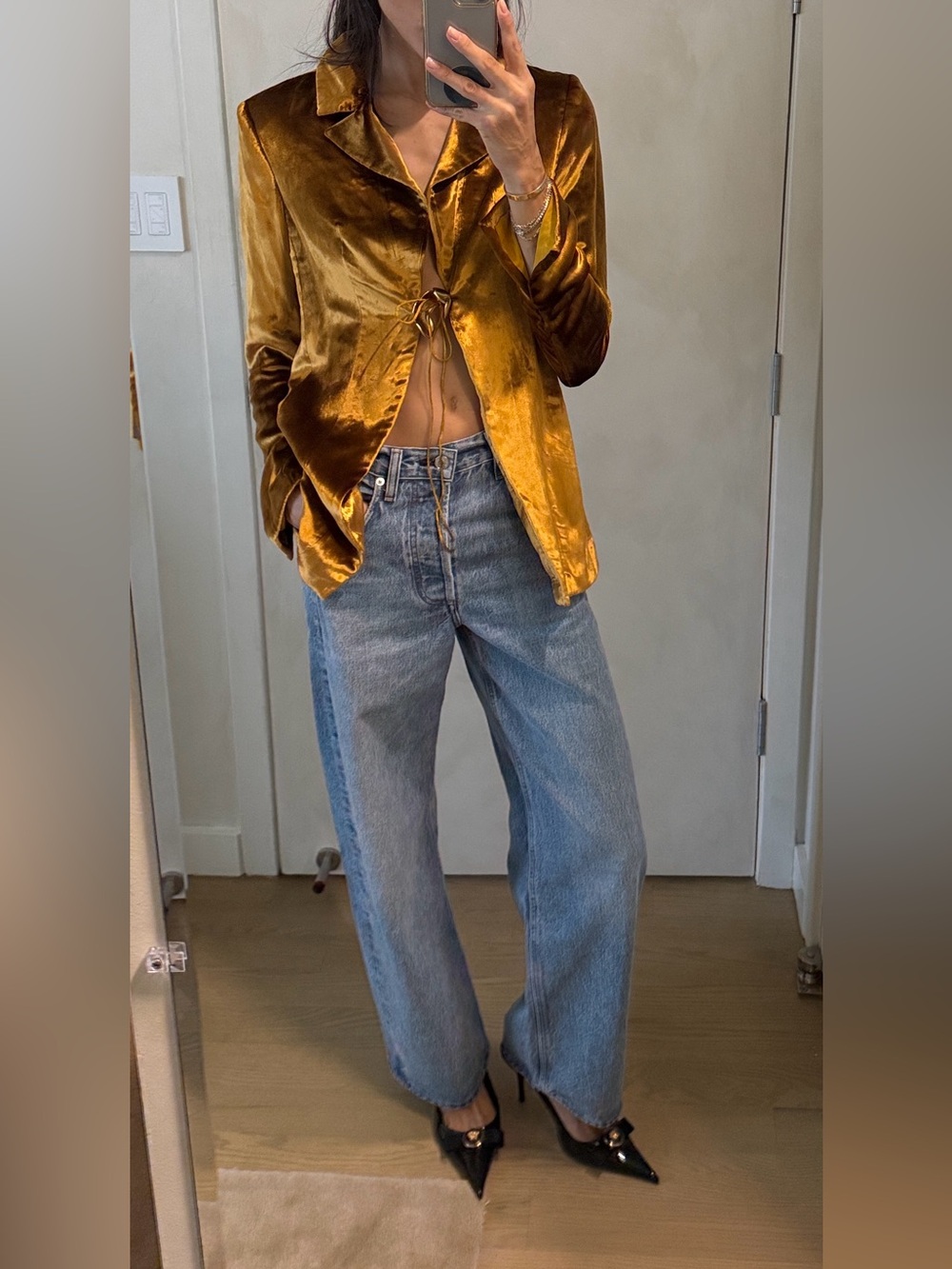 Cult Gaia velvet bilba blazer